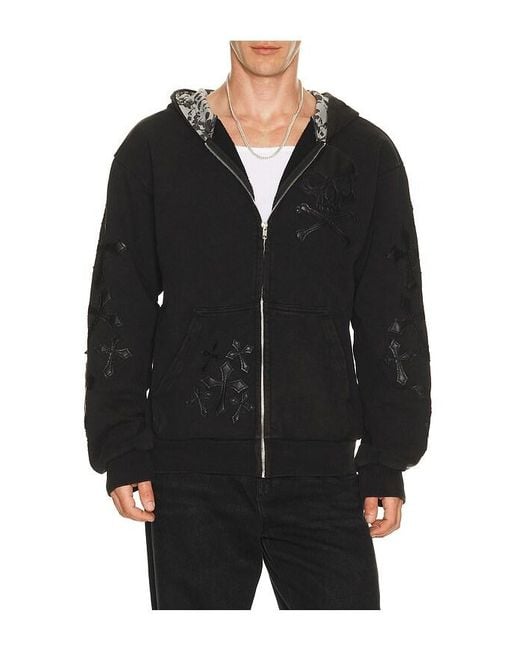 Affliction Black Tompson Hoodie for men