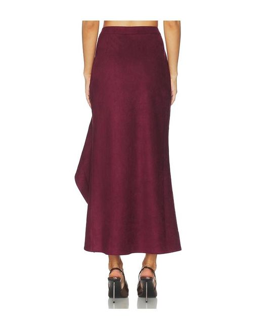Line & Dot Red Valen Skirt