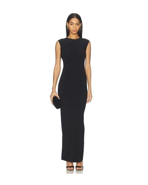 Norma Kamali Black X Lifestyle Sleeveless Long Dress