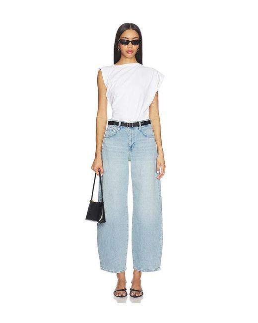 7 For All Mankind Blue Bonnie Curvilinear