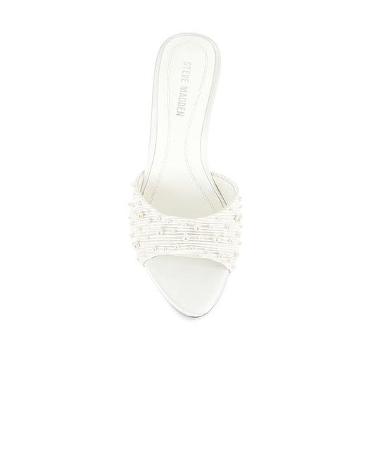 Steve Madden White Santi Sandal