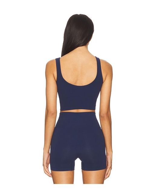WellBeing + BeingWell Blue Stretchwell Wren Tank