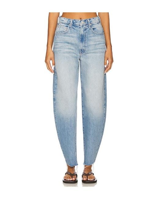 Mother Blue The Fangirl Hover Fray Jeans