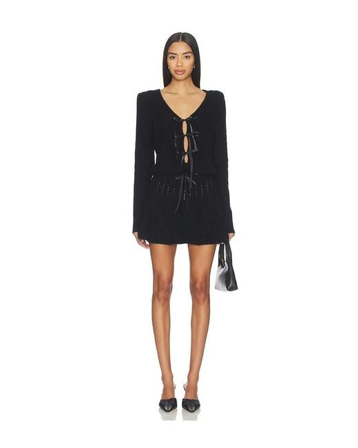 MAJORELLE Black Serra Cardigan
