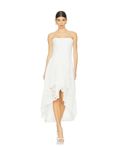 Bardot Felicidad ストラップレスレースドレス White