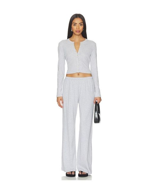 Leset White Nando Lounge Pant
