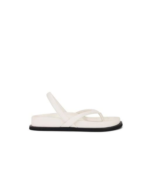 St. Agni White Sling Back Thong Sandal