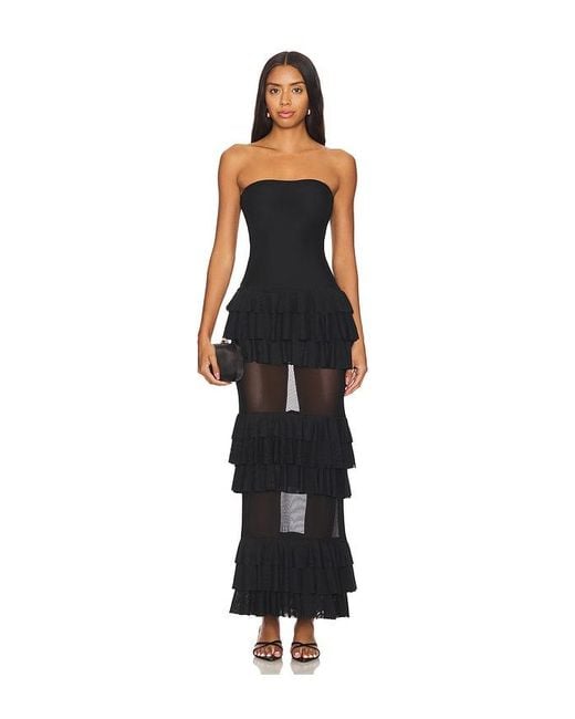 superdown Black Lorenza Maxi Dress