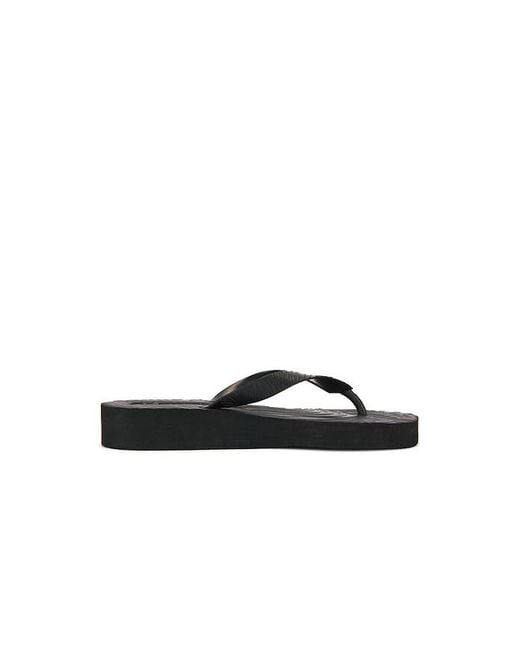 Sleeper Black Tapered Platform Flip Flop