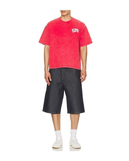 BBCICECREAM Red Faded Curve Tee for men