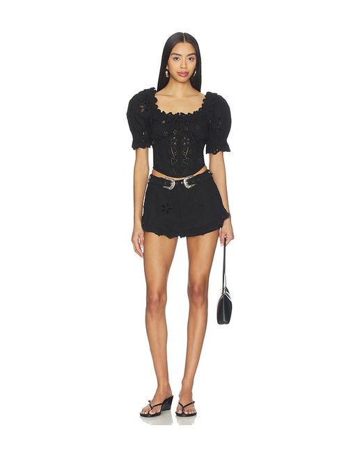 Yasmin Top en Black For Love & Lemons