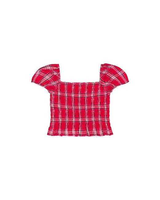 LoveShackFancy Red Tween Fabielle Top