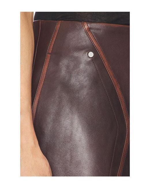 Helmut Lang Black Leather Skirt