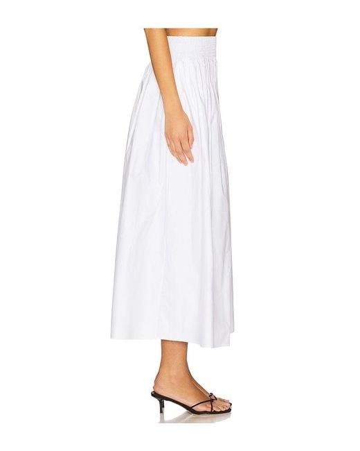 Solid & Striped White Maxirock Noreen
