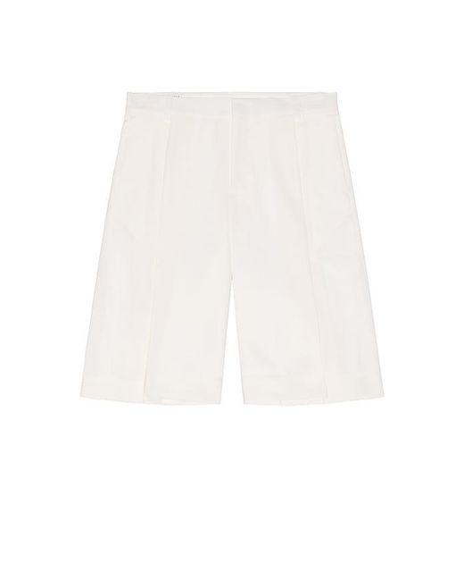 Casablanca White Pleated Baggy Shorts for men