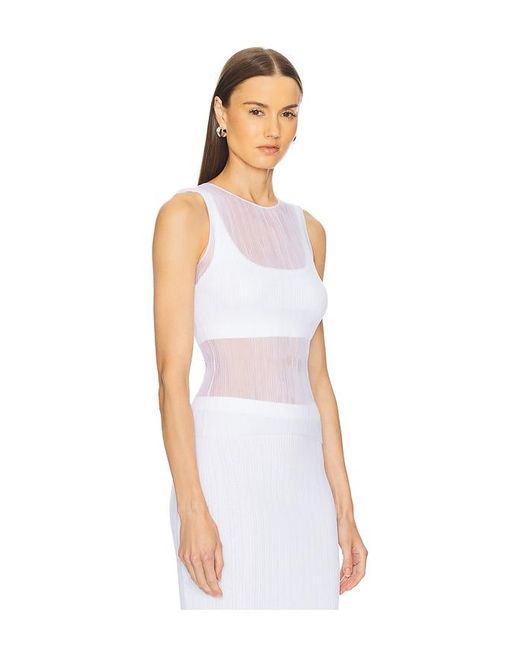 Jonathan Simkhai Oakley Tank White
