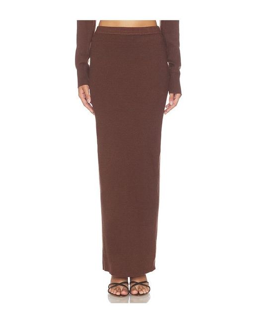 ALL THE WAYS Purple Emahlee Knit Maxi Skirt Set