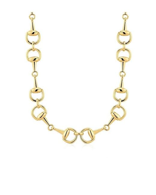 Luv Aj Black The Horsebit Necklace