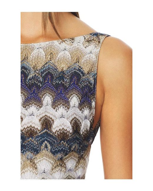 Missoni White Sleeveless Long Dress