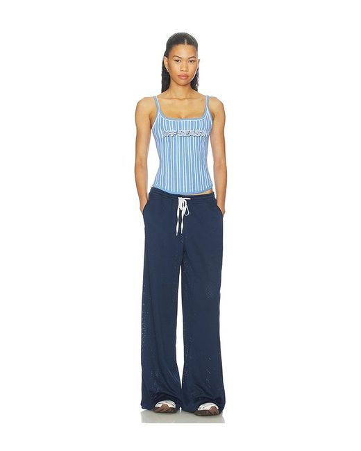 OFF SEASON Blue Corset Top