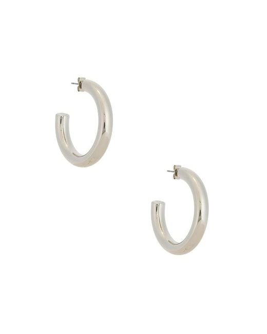 Ettika Metallic Medium Thick Classic Hoops