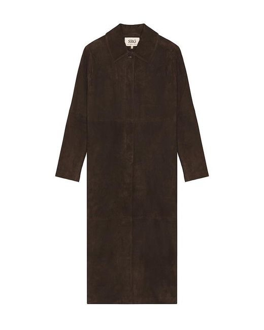 SRG Black Bruno Suede Coat