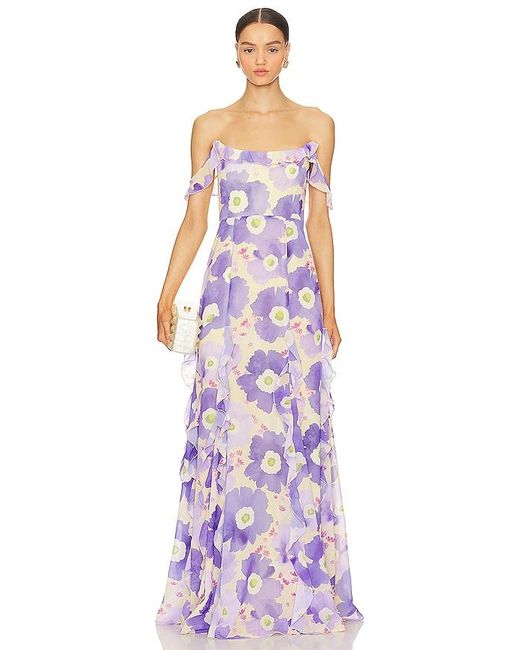 SAU LEE Purple Gigi Dress