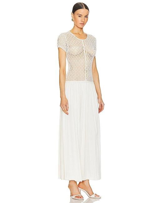 Bec & Bridge White Bec + Bridge Breeze Short Sleeve Maxi Dress
