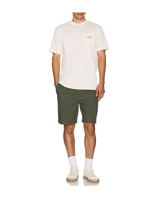 Scotch & Soda Green Stuart Washed Shorts for men