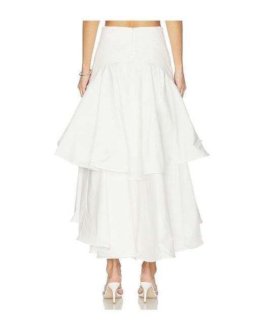 Anna October White Haniya Maxi Skirt