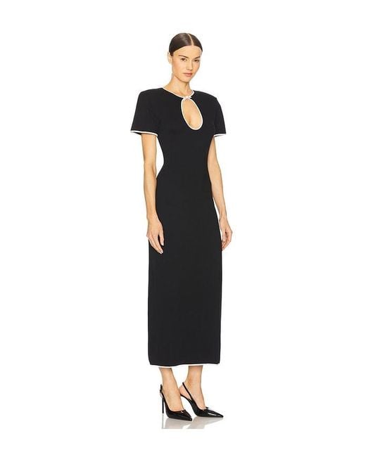 ROWEN ROSE Black Cut Out Maxi Dress