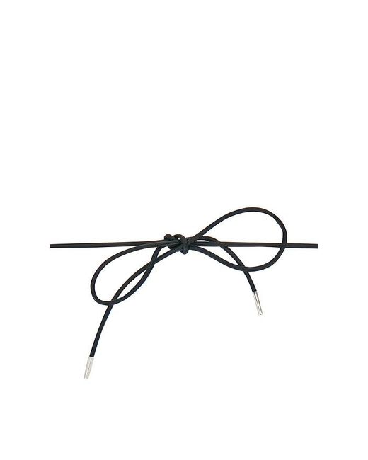 Loren Stewart Black Modernist Cord Pendant Necklace