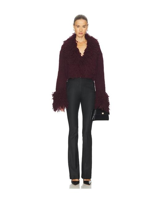AMUR Purple Lilia Knit Top