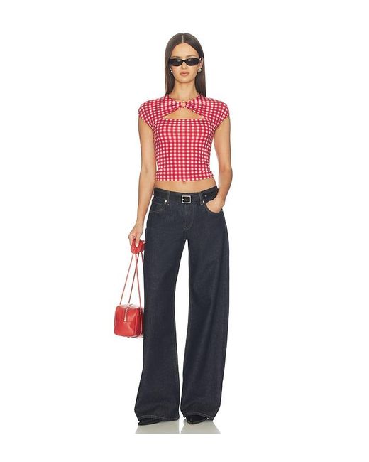 FRAME Blue X Alexandra Leclerc The Leo Low Rise Baggy Jean