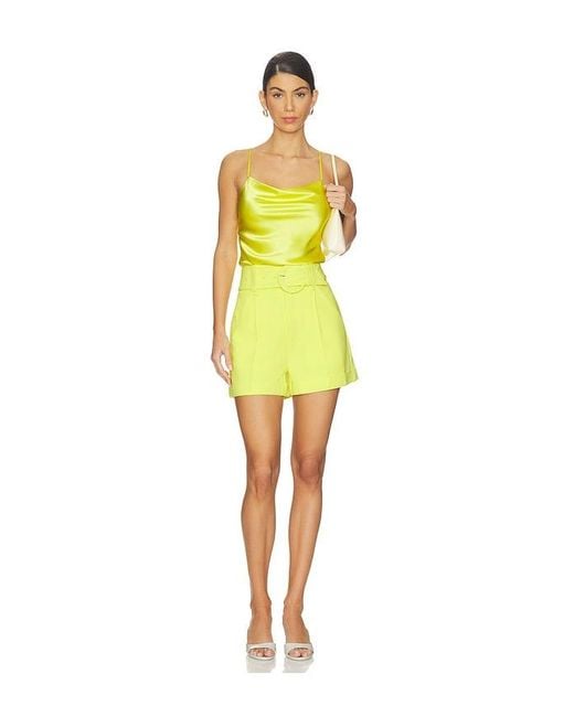 Cinq À Sept Yellow Aldi Short