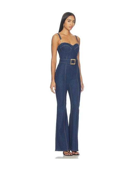 Nadine Merabi Blue Harley Denim Jumpsuit