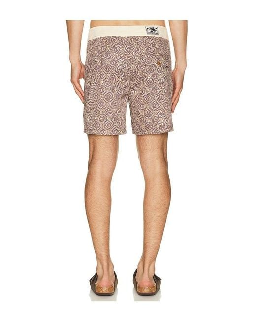 Rhythm Brown Heritage Java Swim Trunk for men
