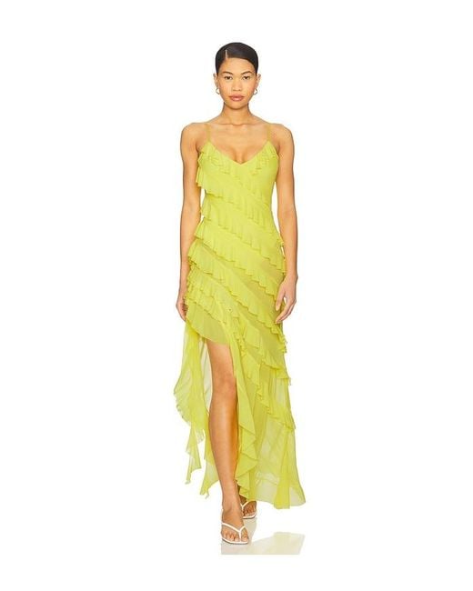 AFRM Yellow Vienna Dress