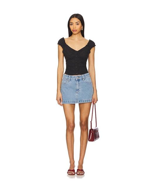 A.Brand Blue 95 Aline Skirt