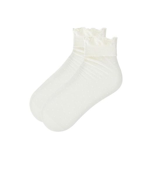 Lovers + Friends White Socken Millie