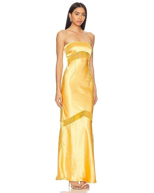 Runaway the Label Yellow Melrose Dress