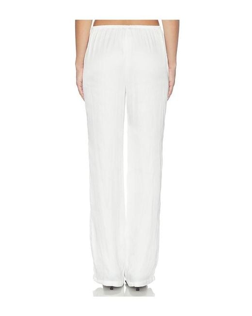 WeWoreWhat White Silky Pull On Pant