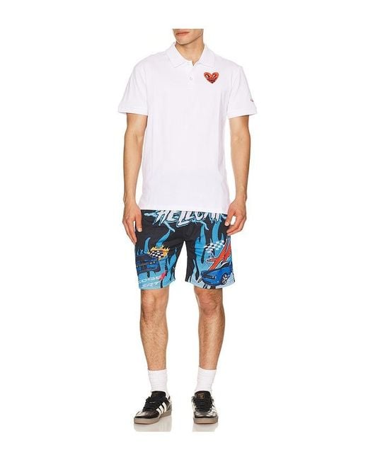 Reason White Keith Haring Heart Polo for men