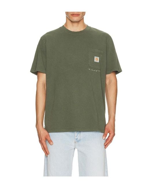 Rhythm Shirt Mit Tasche Vintage in Green für Herren