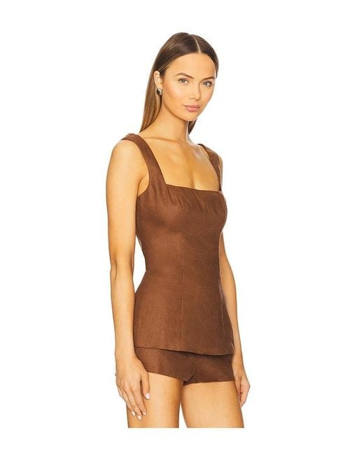 Lovers + Friends Orange Brixton Top