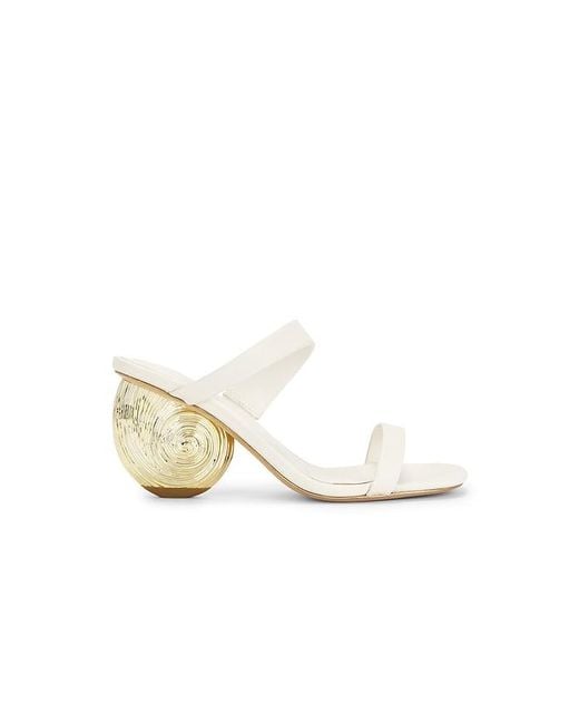 Jonathan Simkhai White Marion Leather Shell Heel