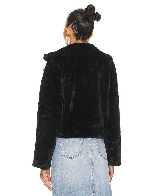 MORE TO COME Black Payton Faux Fur Jacket