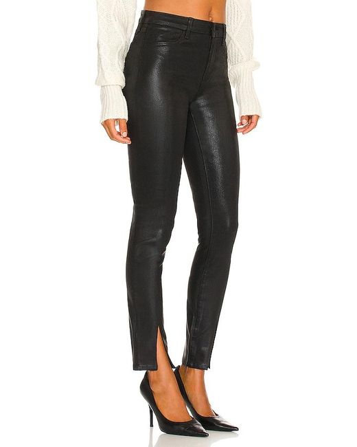 L'Agence Black Jyothi High Rise Split Ankle Jeans
