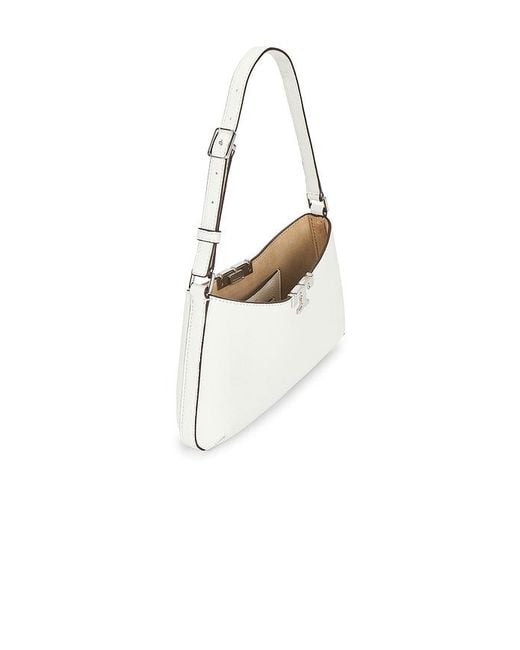 Tory Burch White Soft Slim Shoulder Bag