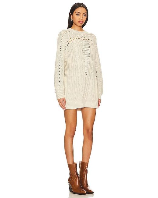 Tularosa Natural Aveline Cable Sweater Dress